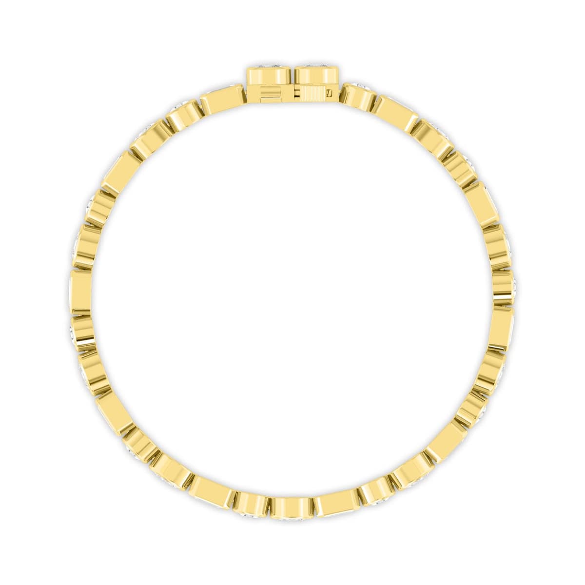 14K Yellow Gold Lab Grown Diamond BRACELET 9.98 ctw SJBR20494MS-10.00CT-7IN