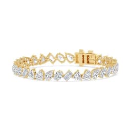 14K Yellow Gold Lab Grown Diamond BRACELET 14.23 ctw SJBR20606-14.00CT-7IN