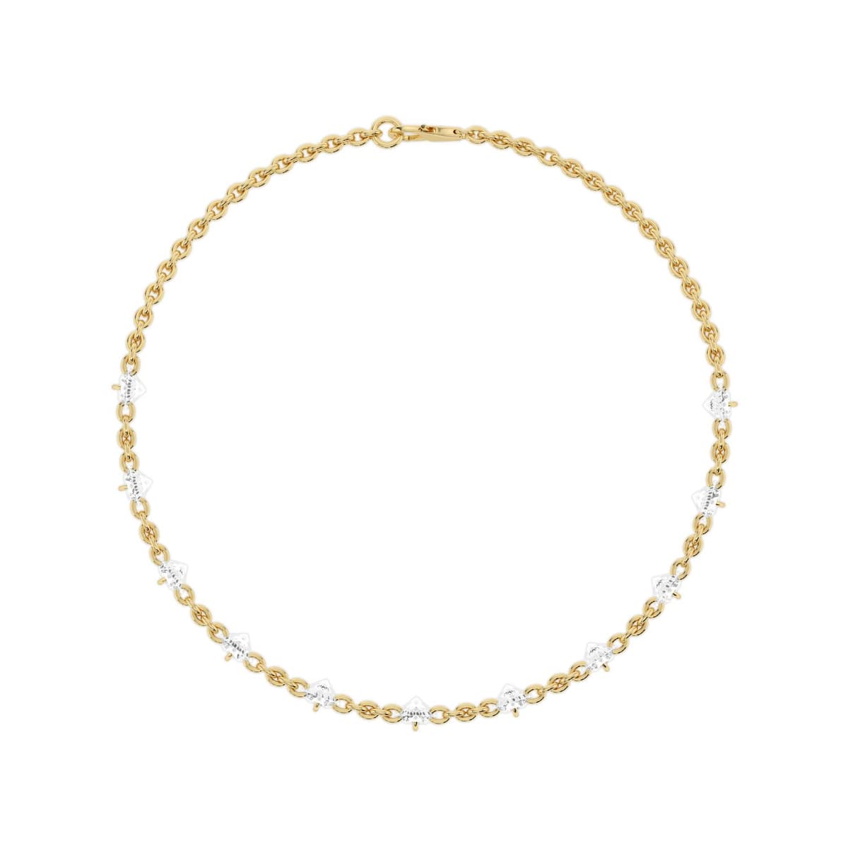 14K Yellow Gold Lab Grown Diamond BRACELET 5.79 ctw SJBR20626-5.83CT-7IN