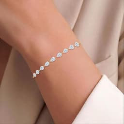 14K Yellow Gold Lab Grown Diamond BRACELET 3.38 ctw SJBR20627-3.38CT-7IN