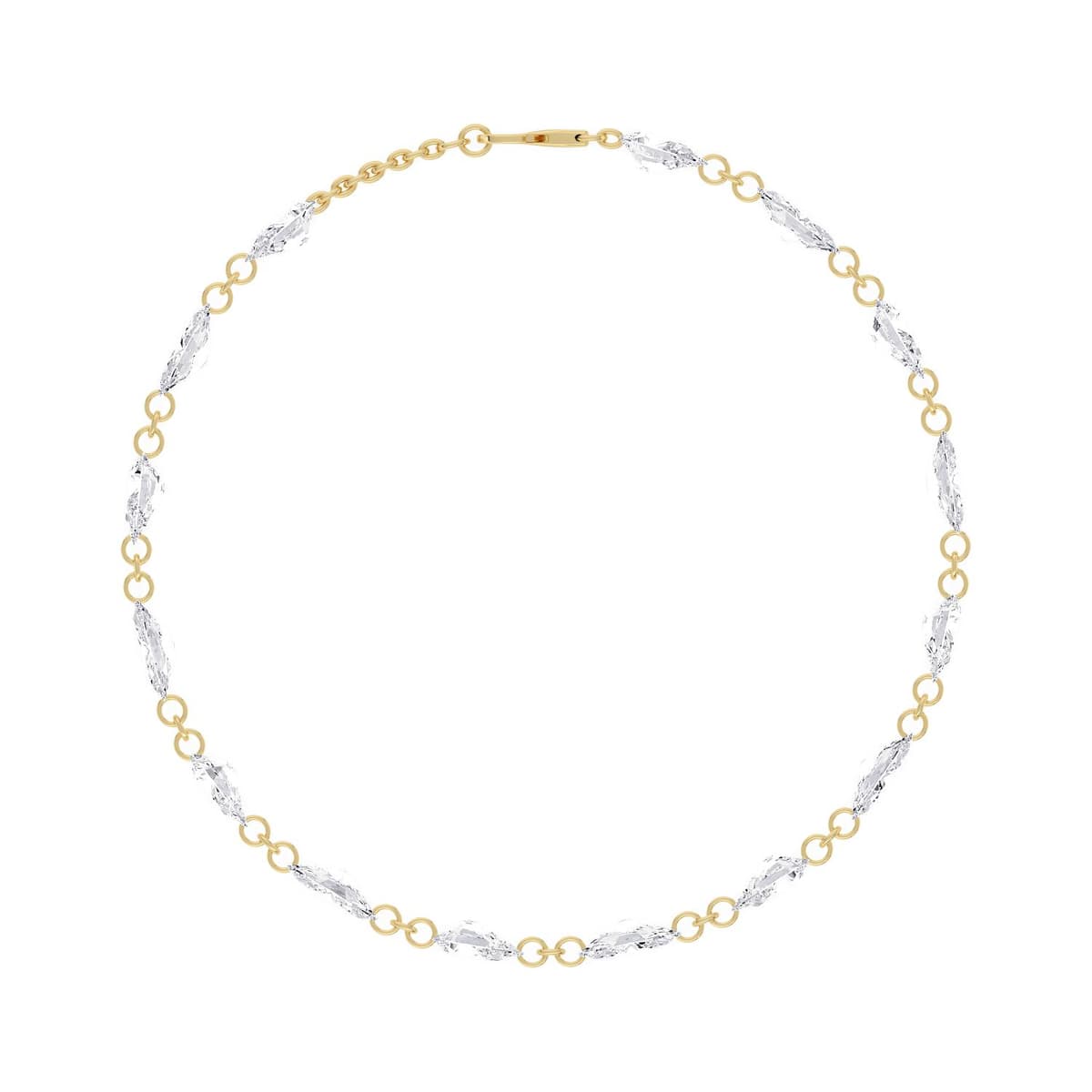 14K Yellow Gold Lab Grown Diamond BRACELET 7.72 ctw SJBR20630PEMQ-8.00CT-7IN