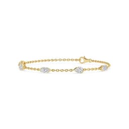 14K Yellow Gold Lab Grown Diamond BRACELET 1.81 ctw SJBR20649MQPE-1.83CT