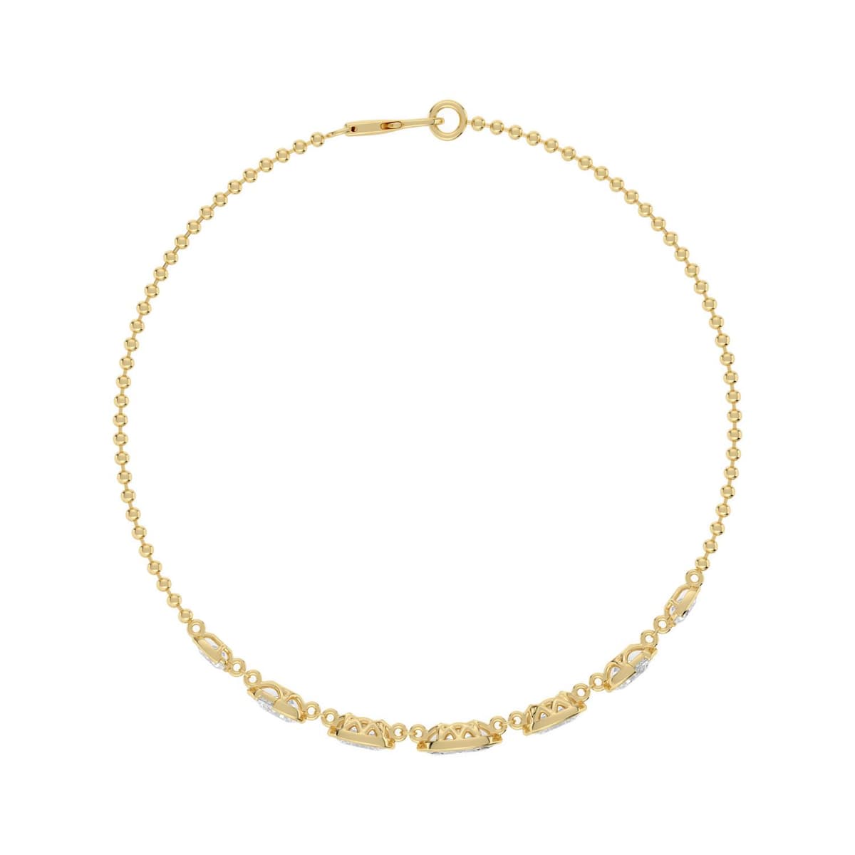 14K Yellow Gold Lab Grown Diamond BRACELET 1.77 ctw SJBR20666-1.75CT-7IN