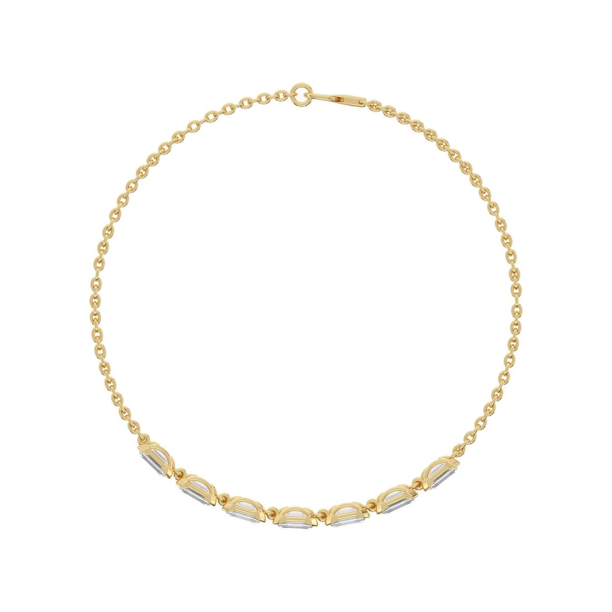 14K Yellow Gold Lab Grown Diamond BRACELET 2.33 ctw SJBR20668EM-2.20CT-7IN