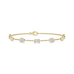 14K Yellow Gold Lab Grown Diamond BRACELET 3.48 ctw SJBR20670MS-3.38CT-7IN
