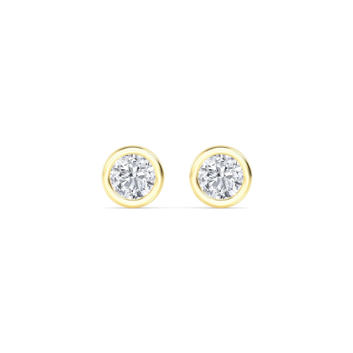 14K Yellow Gold Lab Grown Diamond EARRINGS 1.50 ctw SJE32903-1.50CT