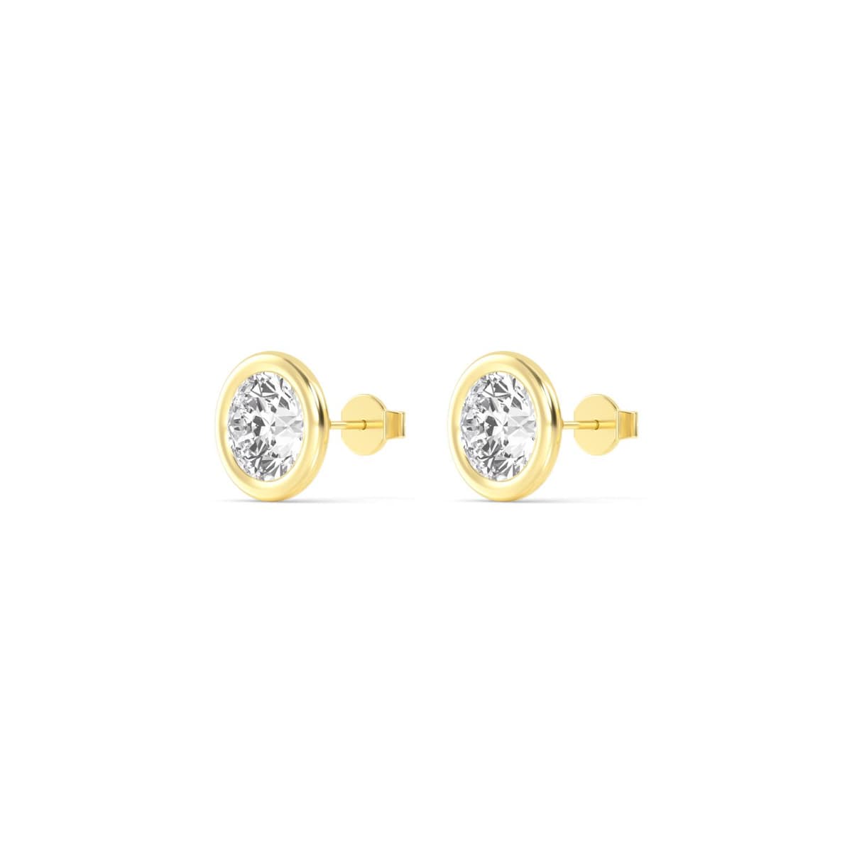 14K Yellow Gold Lab Grown Diamond EARRINGS 1.50 ctw SJE32903-1.50CT