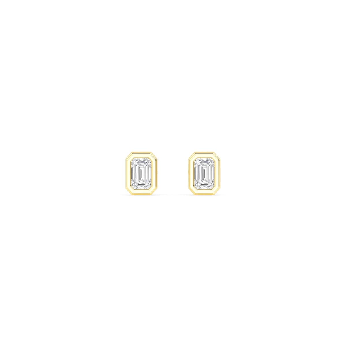 14K Yellow Gold Lab Grown Diamond EARRINGS 0.31 ctw SJE32903EM-0.25CT