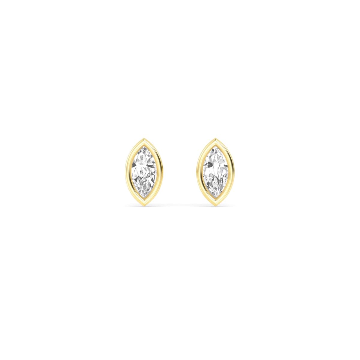 14K Yellow Gold Lab Grown Diamond EARRINGS 0.69 ctw SJE32903MQ-0.75CT