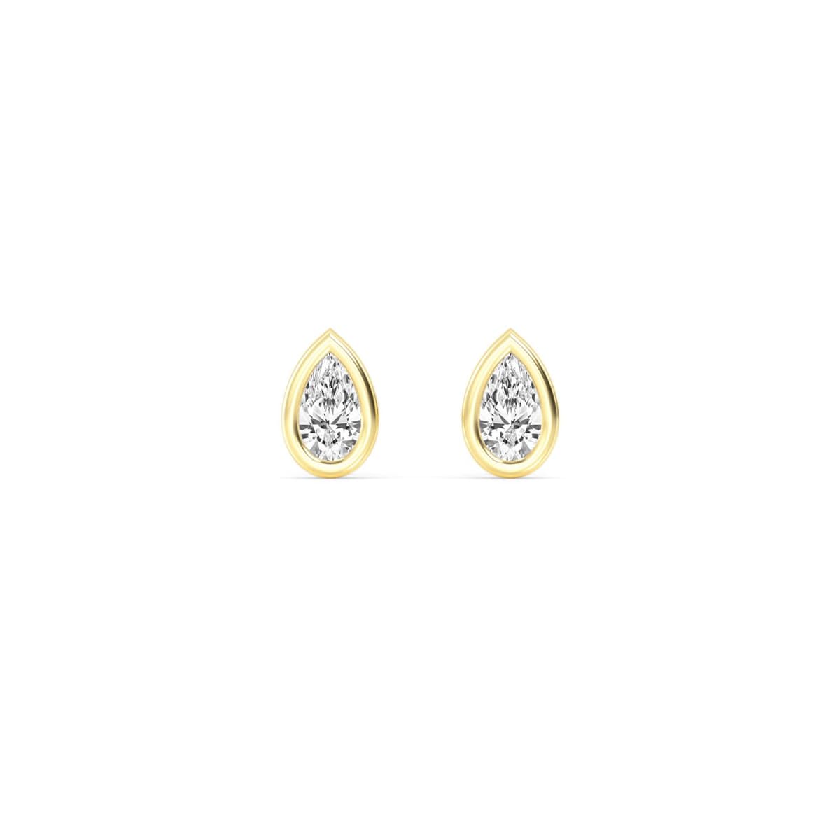 14K Yellow Gold Lab Grown Diamond EARRINGS 0.54 ctw SJE32903PE-0.50CT