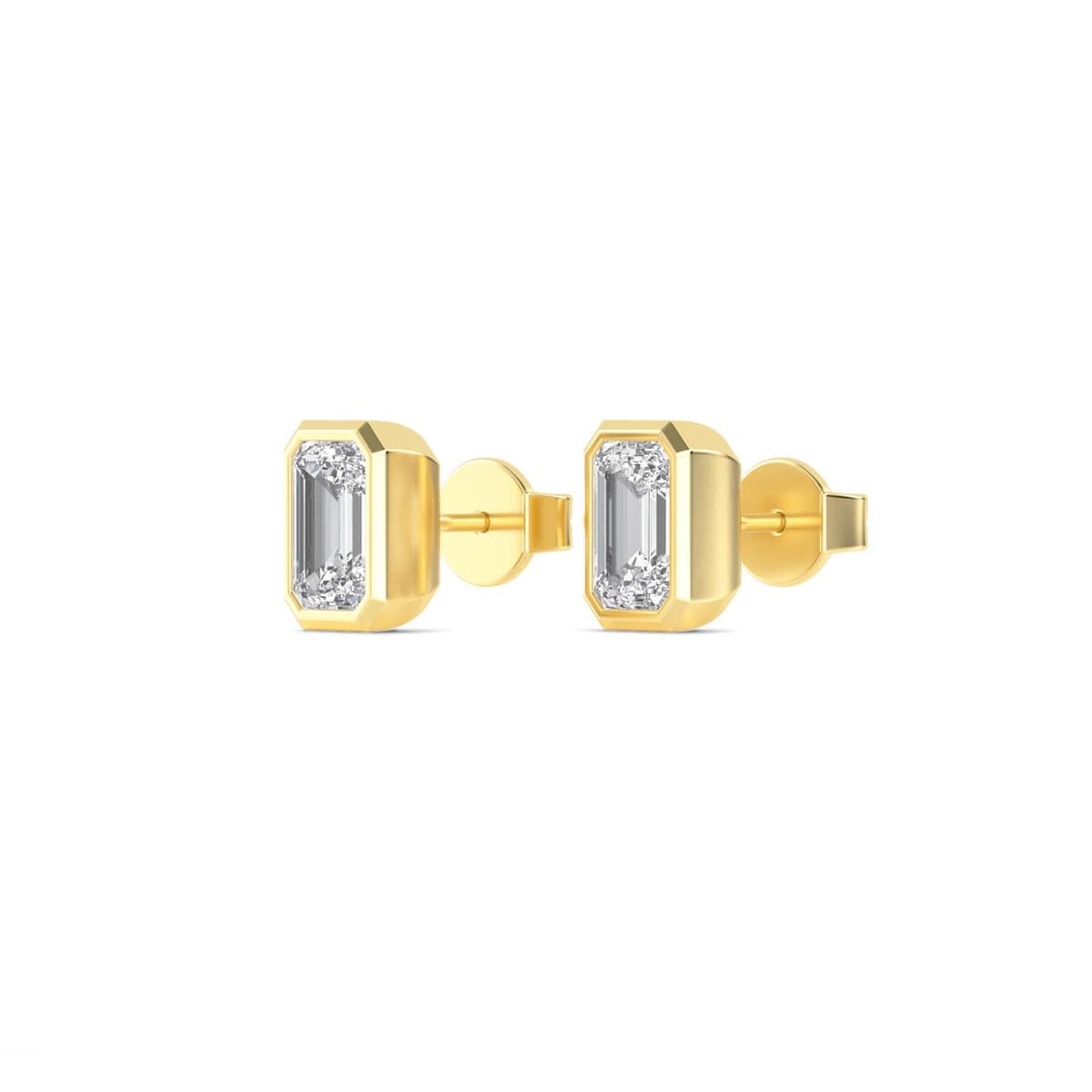 14K Yellow Gold Lab Grown Diamond EARRINGS 3.00 ctw SJE33247EM-3.00CT