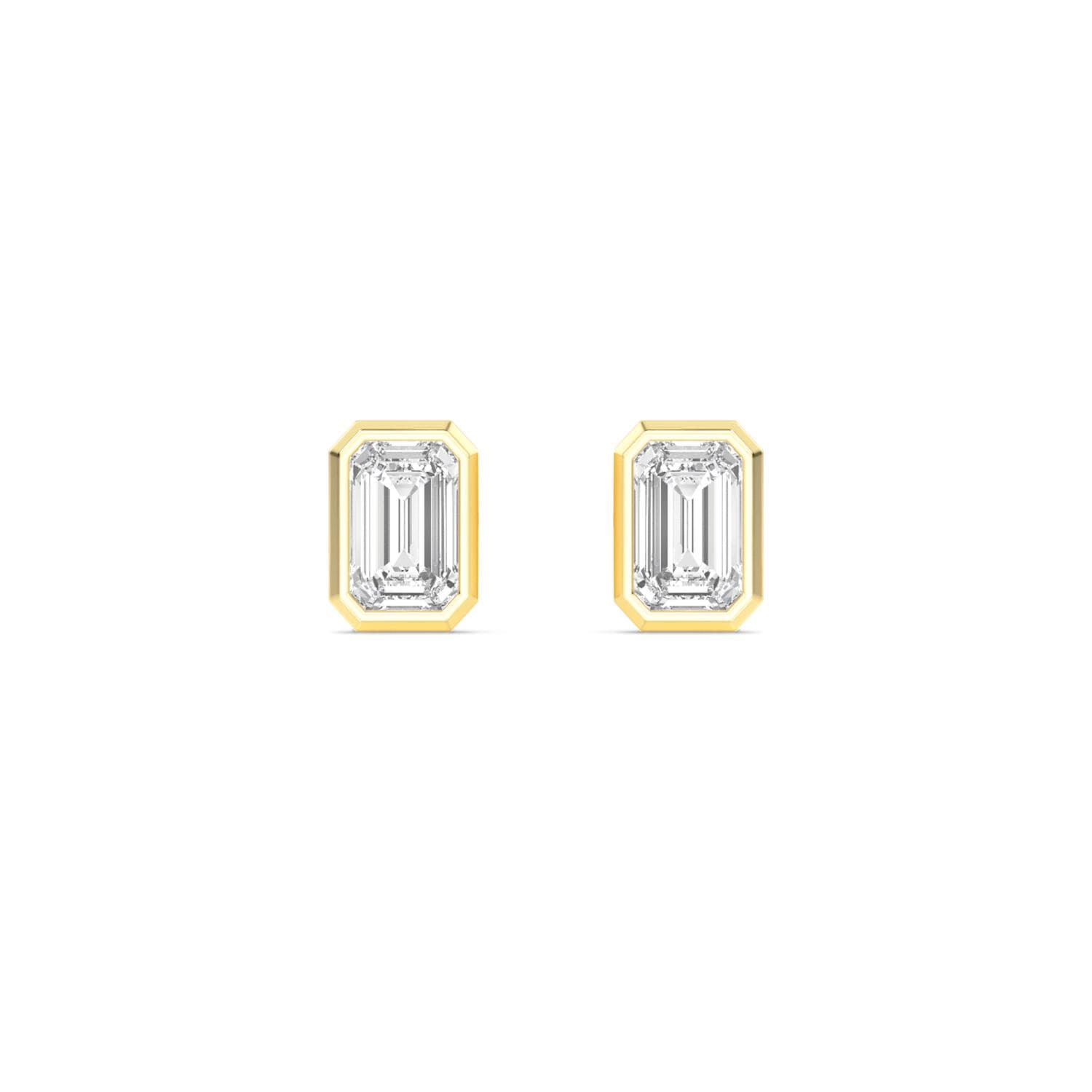 14K Yellow Gold Lab Grown Diamond EARRINGS 2.00 ctw SJE33247RDT-2.00CT