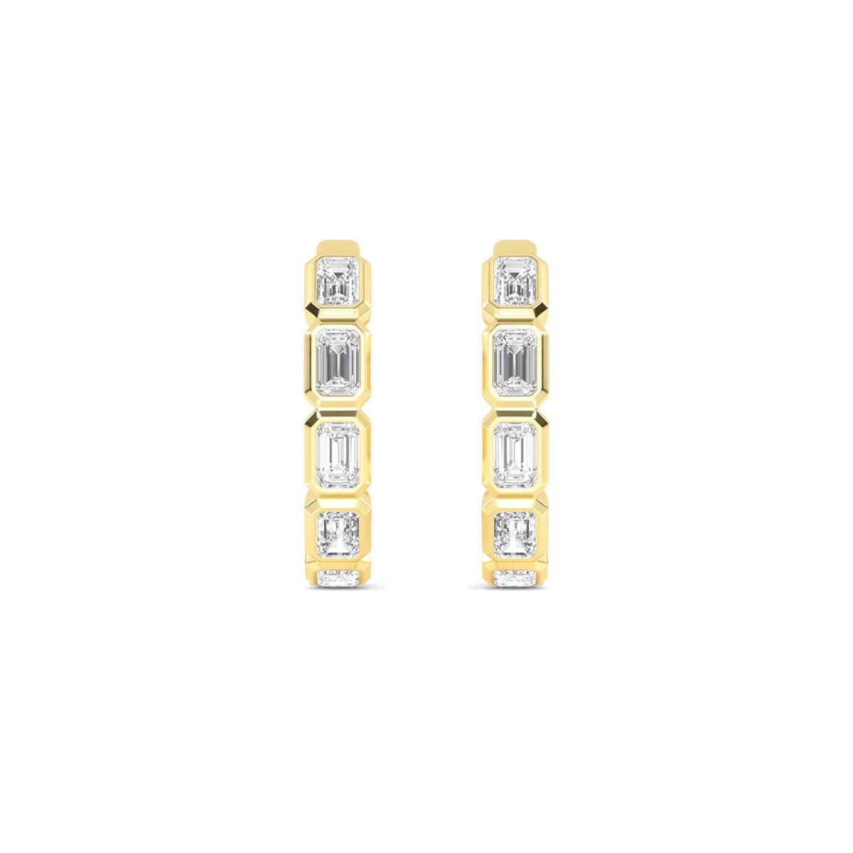 14K Yellow Gold Lab Grown Diamond EARRINGS 1.18 ctw SJE33270EM-1.00CT