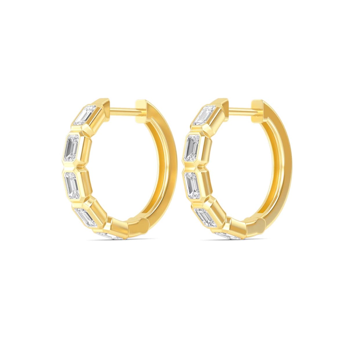 14K Yellow Gold Lab Grown Diamond EARRINGS 1.18 ctw SJE33270EM-1.00CT