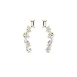 14K Yellow Gold Lab Grown Diamond EARRINGS 1.14 ctw SJE33274MS-1.10CT