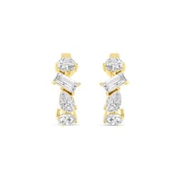 14K Yellow Gold Lab Grown Diamond EARRINGS 2.48 ctw SJE33278MS-2.33CT