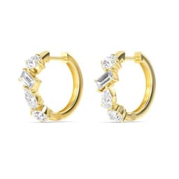 14K Yellow Gold Lab Grown Diamond EARRINGS 2.48 ctw SJE33278MS-2.33CT