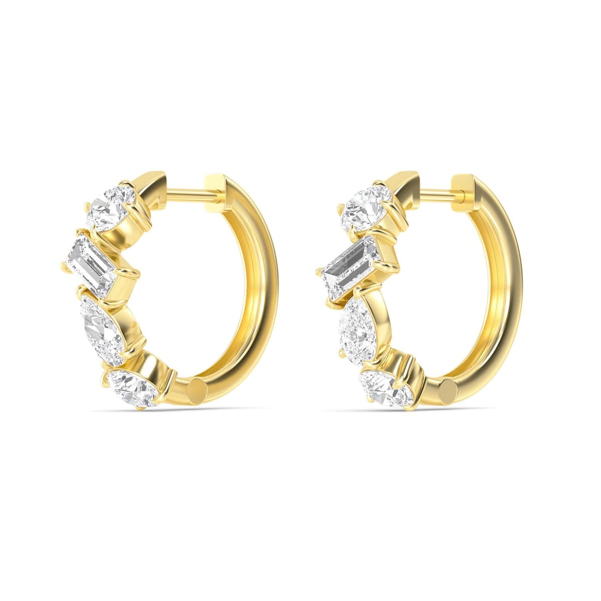 14K Yellow Gold Lab Grown Diamond EARRINGS 2.48 ctw SJE33278MS-2.33CT
