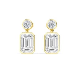 14K Yellow Gold Lab Grown Diamond EARRINGS 11.32 ctw SJE33286-11.20CT