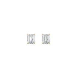14K Yellow Gold Lab Grown Diamond EARRINGS 4.00 ctw SJE33357EM-4.00CT