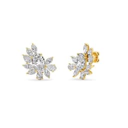 14K Yellow Gold Lab Grown Diamond EARRINGS 4.63 ctw SJE33394_D-4.88CT