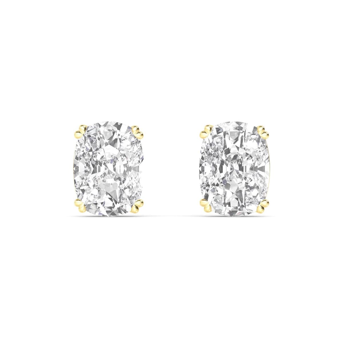 14K Yellow Gold Lab Grown Diamond EARRINGS 6.00 ctw SJE33449CU-6.00CT