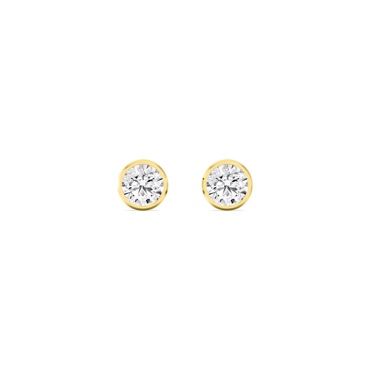 14K Yellow Gold Lab Grown Diamond EARRINGS 3.00 ctw SJE33451-3.00CT
