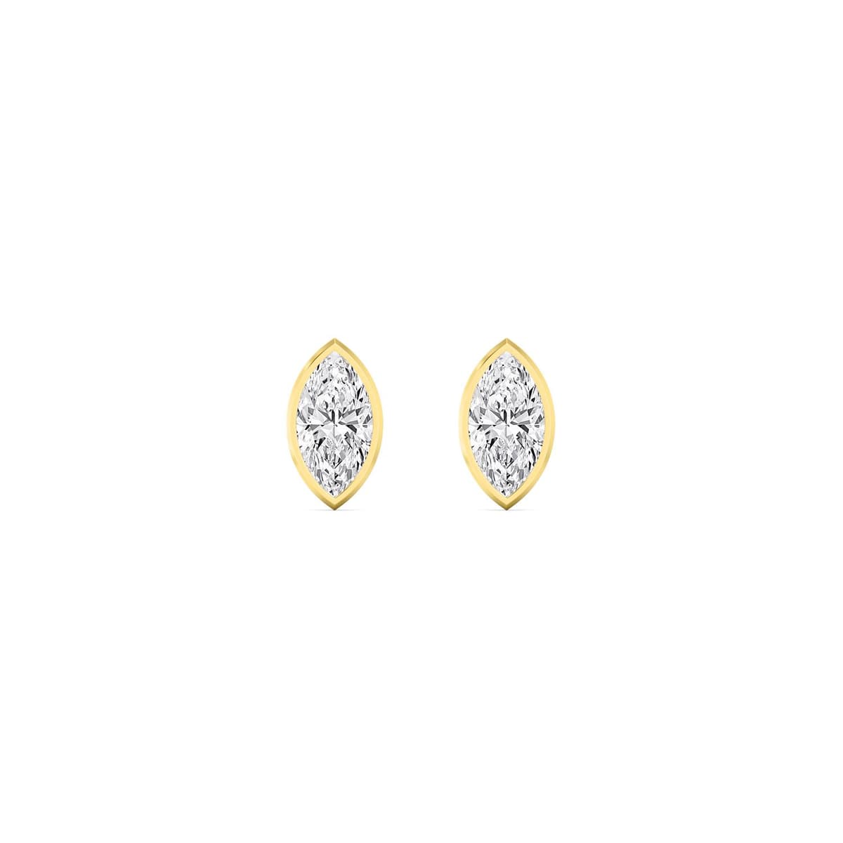 14K Yellow Gold Lab Grown Diamond EARRINGS 3.00 ctw SJE33451MQ-3.00CT