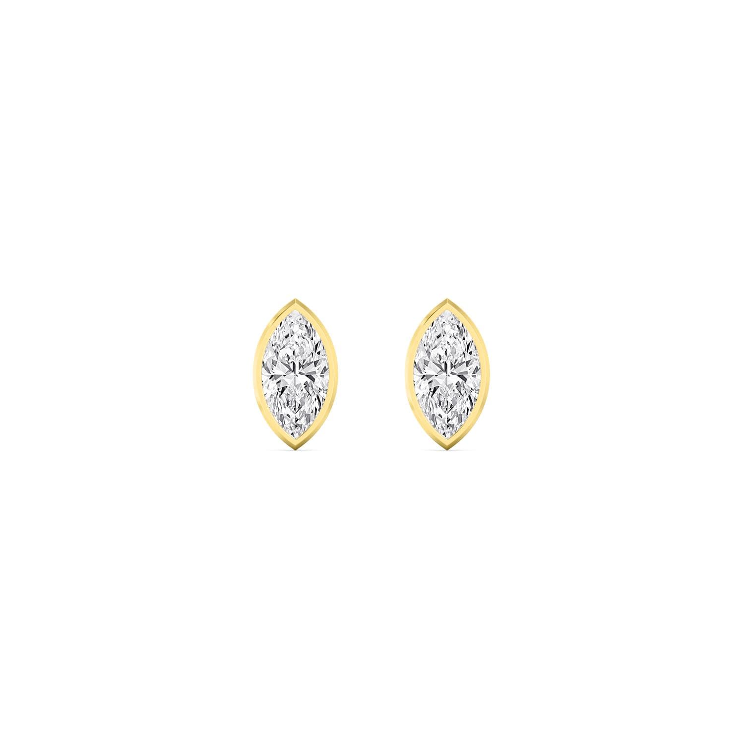 14K Yellow Gold Lab Grown Diamond EARRINGS 3.00 ctw SJE33451MQ-3.00CT