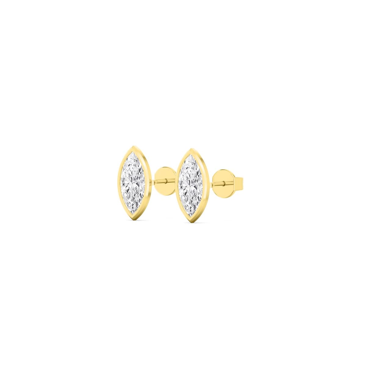 14K Yellow Gold Lab Grown Diamond EARRINGS 3.00 ctw SJE33451MQ-3.00CT
