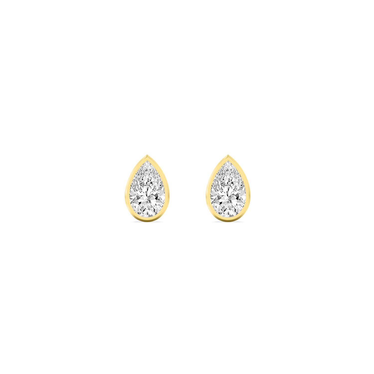 14K Yellow Gold Lab Grown Diamond EARRINGS 4.00 ctw SJE33451PE-4.00CT