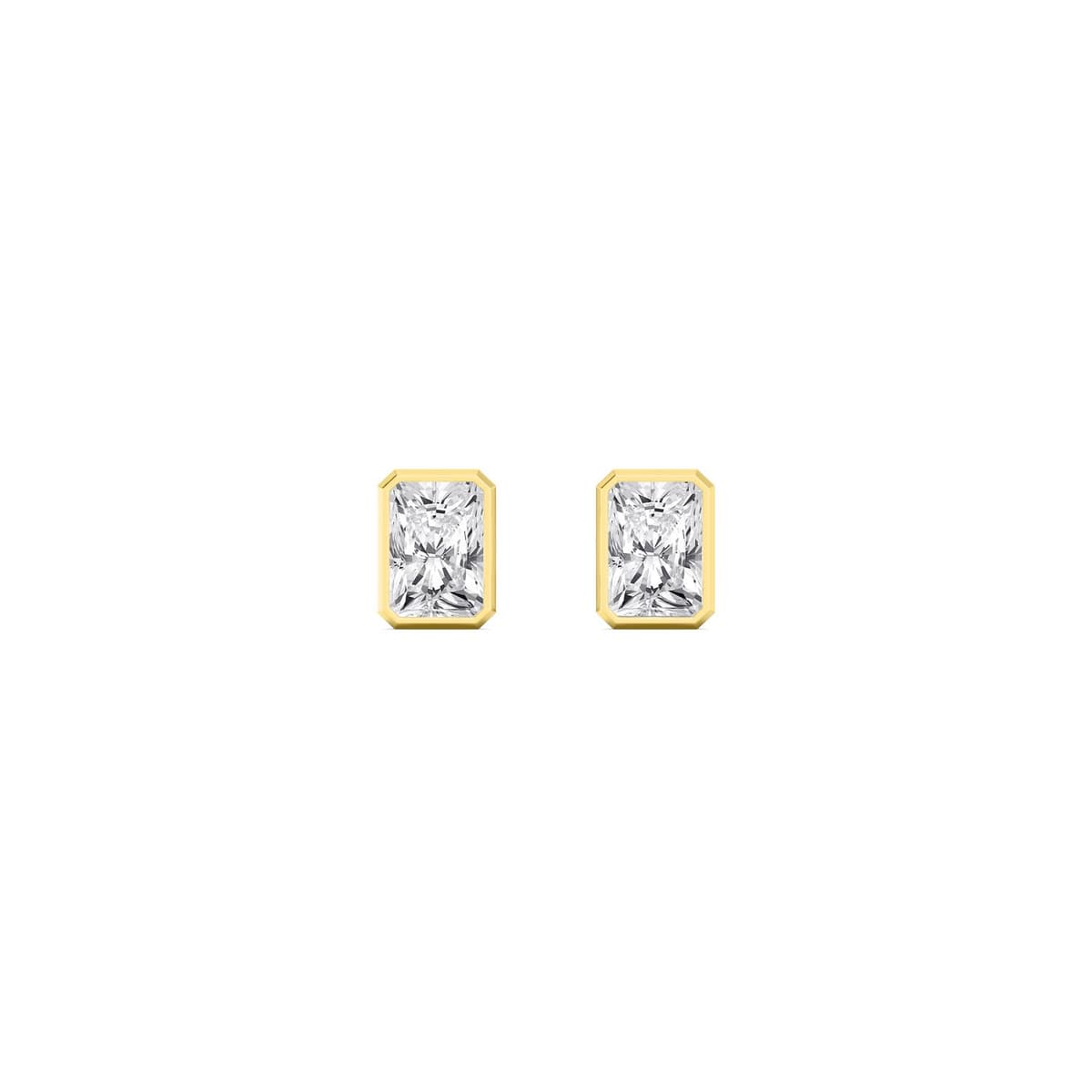 14K Yellow Gold Lab Grown Diamond EARRINGS 3.00 ctw SJE33451RDT-3.00CT