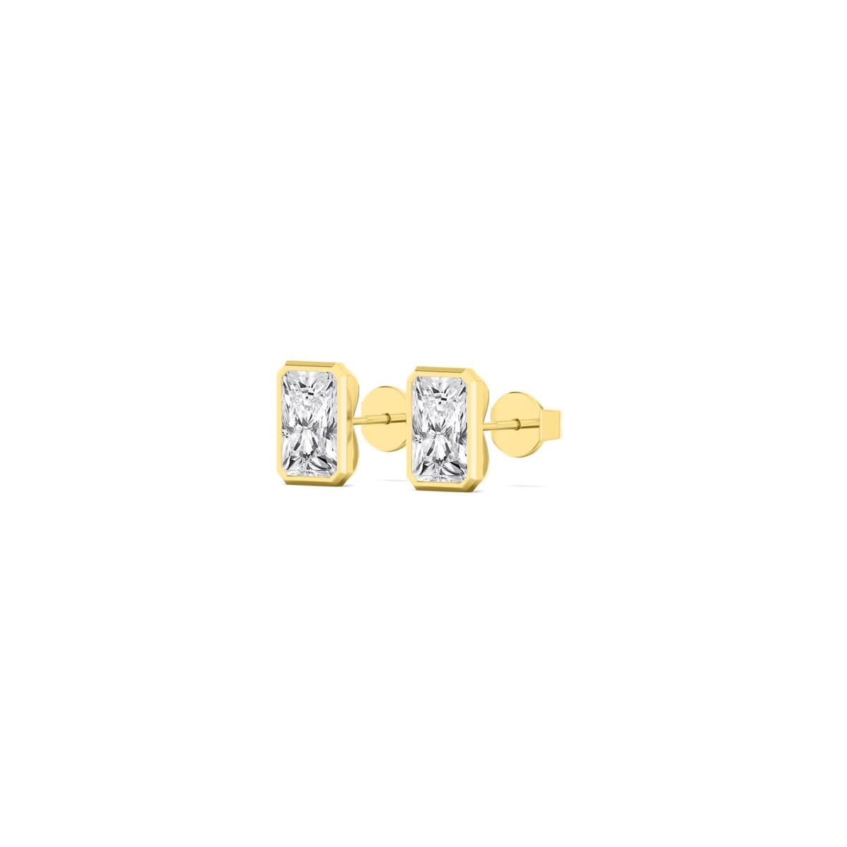14K Yellow Gold Lab Grown Diamond EARRINGS 3.00 ctw SJE33451RDT-3.00CT