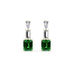 14K Yellow Gold Lab Grown Diamond EARRINGS 12.65 ctw SJE33520-14.25CT