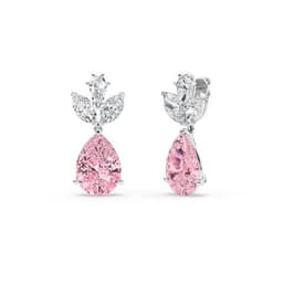 14K White Gold Lab Grown Diamond EARRINGS 13.73 ctw SJE33523-13.15CT