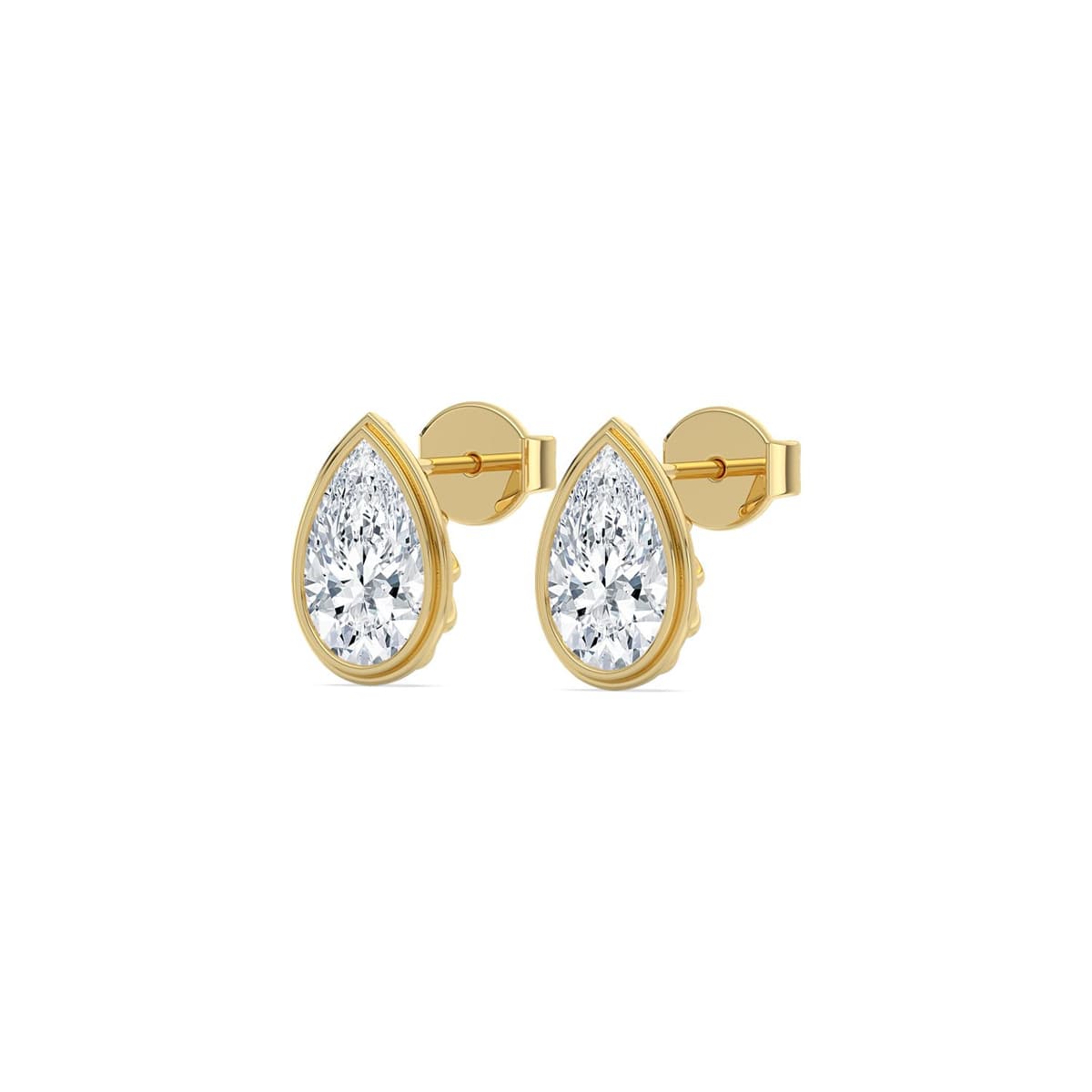 14K Yellow Gold Lab Grown Diamond EARRINGS 4.00 ctw SJE33769PE-4.00CT