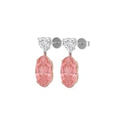 14K Rose & White Gold Lab Grown Diamond EARRINGS 9.72 ctw SJE33801OV_P-8.15CT
