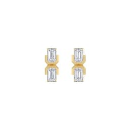 14K Yellow Gold Lab Grown Diamond EARRINGS 2.14 ctw SJE33891EM-2.10CT