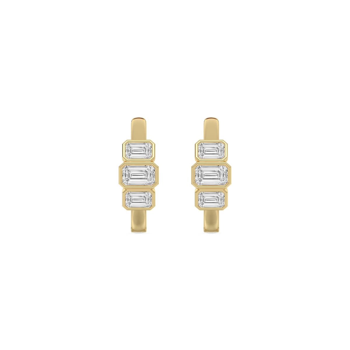 14K Yellow Gold Lab Grown Diamond EARRINGS 1.46 ctw SJE33907EM-1.63CT