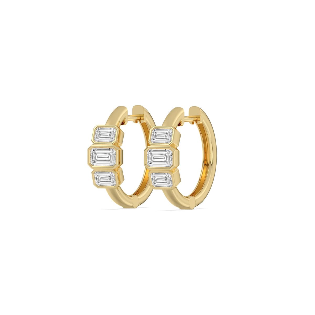 14K Yellow Gold Lab Grown Diamond EARRINGS 1.46 ctw SJE33907EM-1.63CT