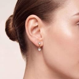 14K Yellow Gold Lab Grown Diamond EARRINGS 2.95 ctw SJE33959HT-2.88CT