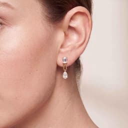 14K Yellow Gold Lab Grown Diamond EARRINGS 3.33 ctw SJE33960EMPE-3.33CT