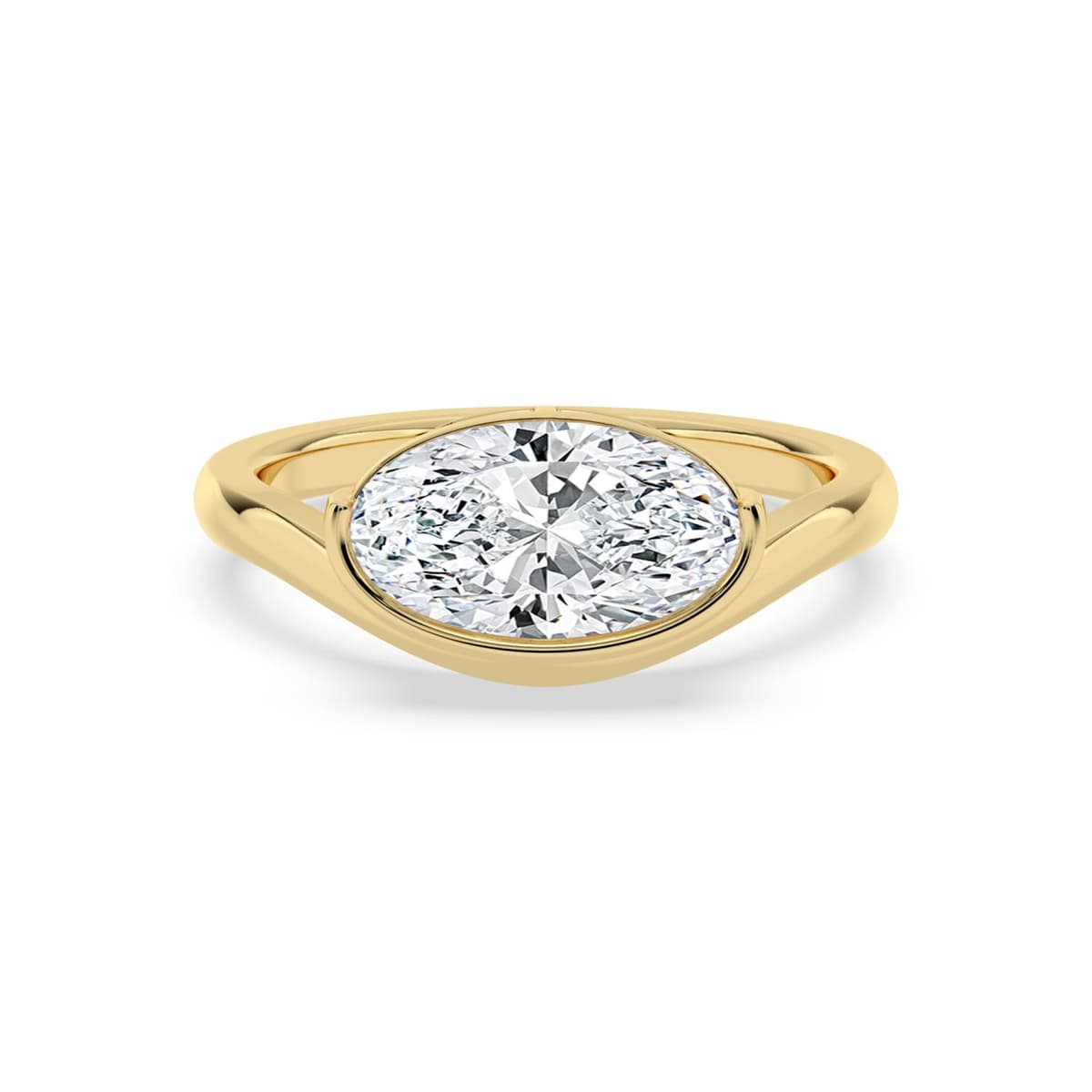 14K Yellow Gold Lab Grown Diamond ENGAGEMENT RINGS 2.00 ctw SJER00031MOV-2.00CT