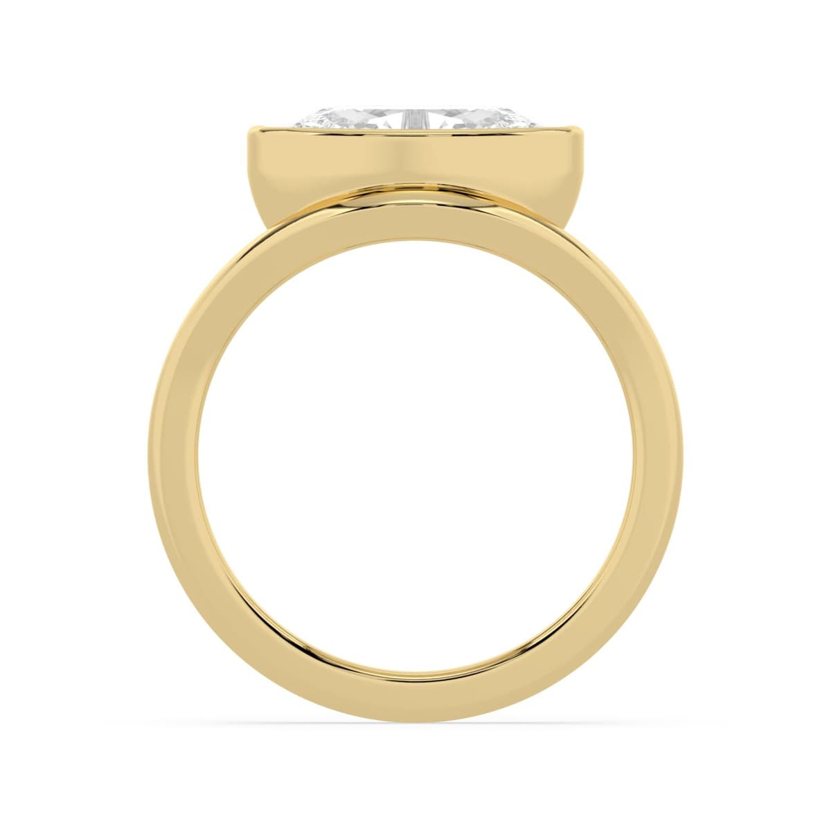 14K Yellow Gold Lab Grown Diamond ENGAGEMENT RINGS 2.00 ctw SJER00031MOV-2.00CT