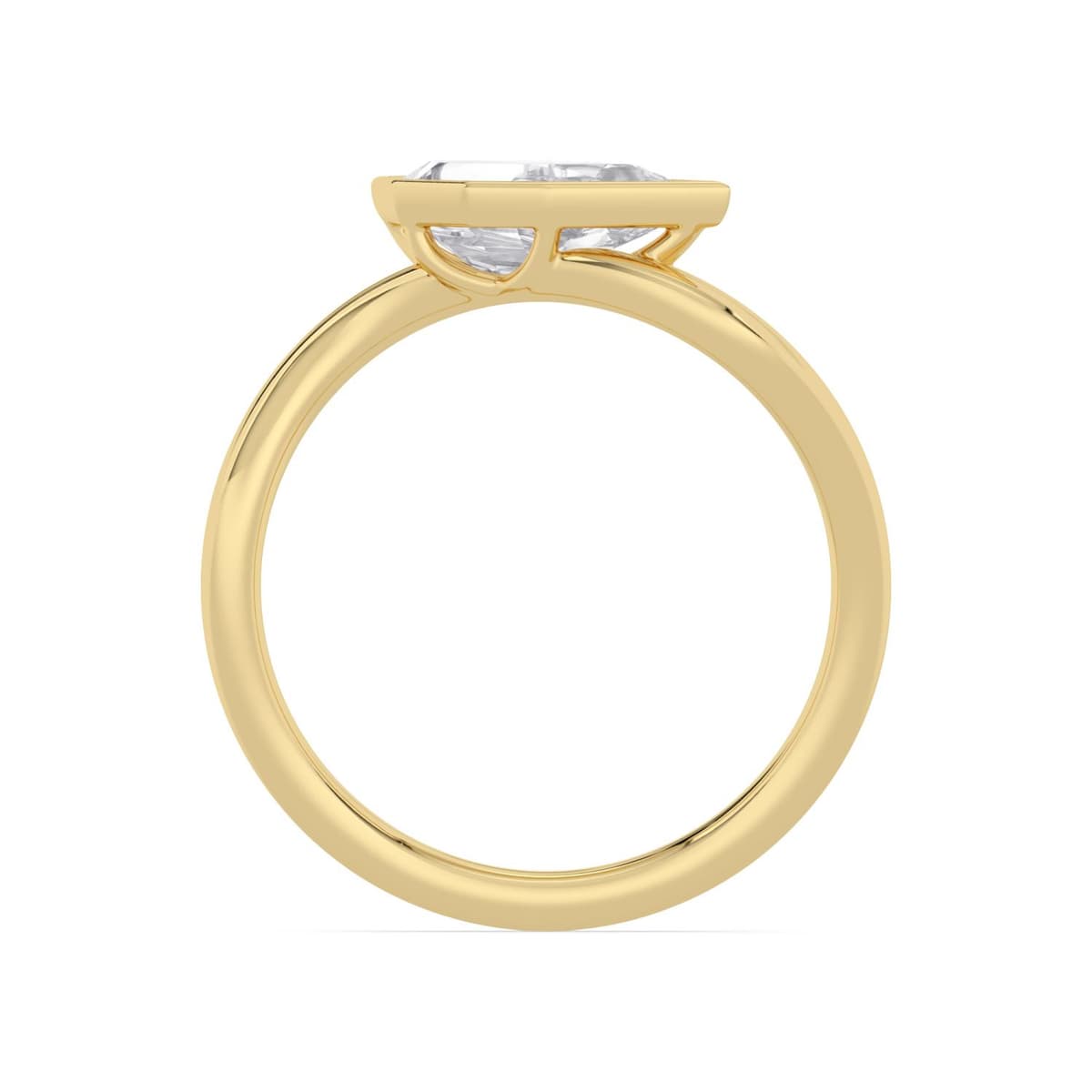 14K Yellow Gold Lab Grown Diamond ENGAGEMENT RINGS 1.00 ctw SJER00111LSPE-1.00CT