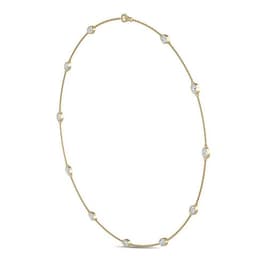 14K Yellow Gold Lab Grown Diamond NECKLACE 1.34 ctw SJN08016OV-1.33CT