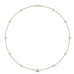 14K Yellow Gold Lab Grown Diamond NECKLACE 1.04 ctw SJN08016PR-1.10CT