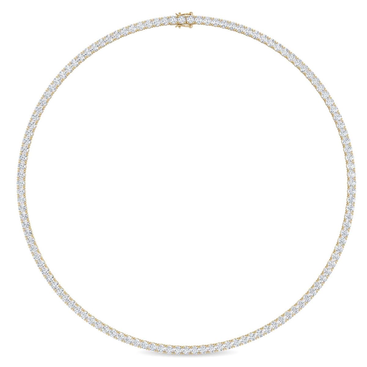 14K Yellow Gold Lab Grown Diamond NECKLACE 6.85 ctw SJN08019-6.83CT-16IN