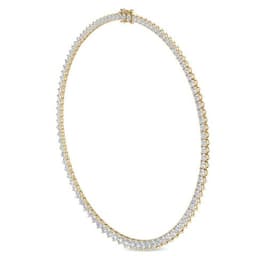 14K Yellow Gold Lab Grown Diamond NECKLACE 10.02 ctw SJN08020-10.00CT-18IN