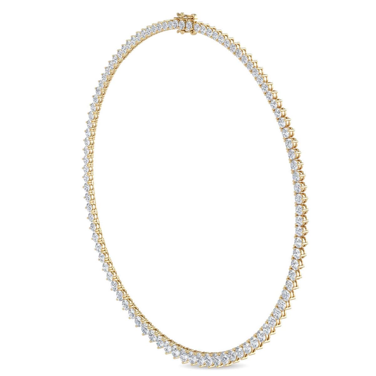 14K Yellow Gold Lab Grown Diamond NECKLACE 10.02 ctw SJN08020-10.00CT-18IN